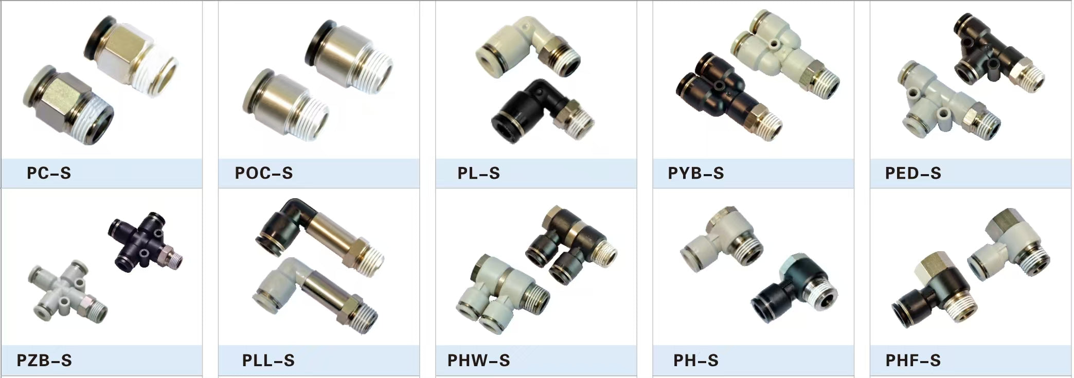 Stainless Steel Threaded Push-in Fittings Series