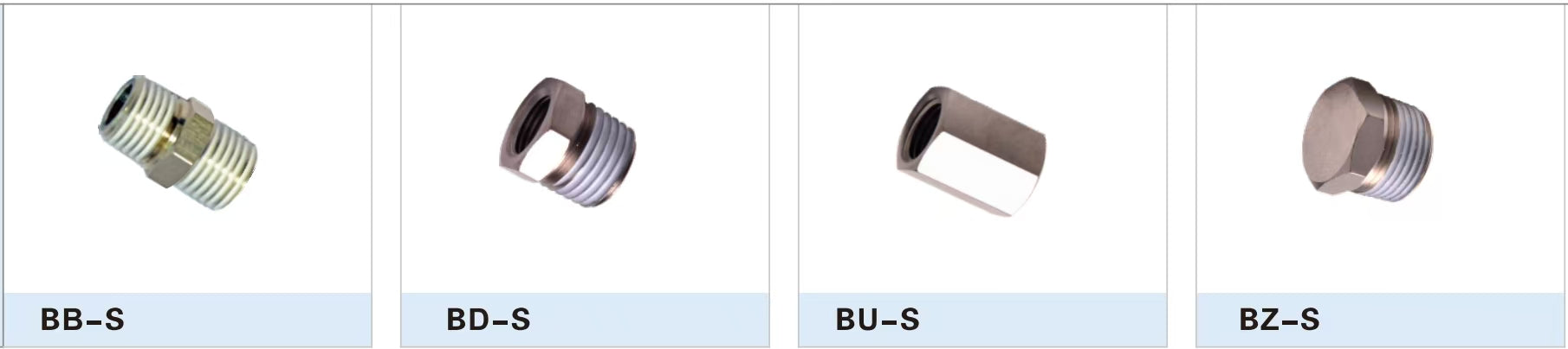Stainless Steel Threaded Fittings Series (BB/BD/BU/BZ)