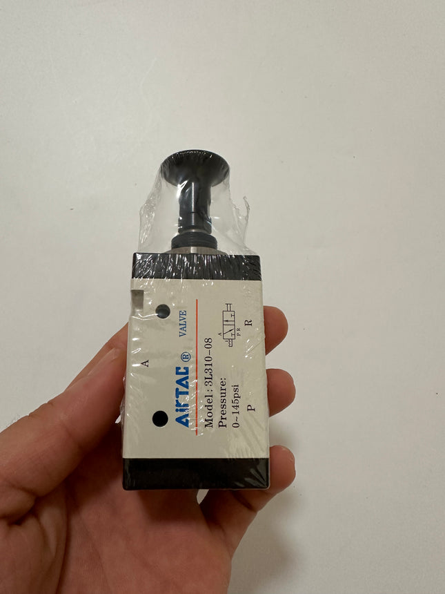 Airtac 3L310-08: Push Pull Valve. 3 Way - 3L31008T