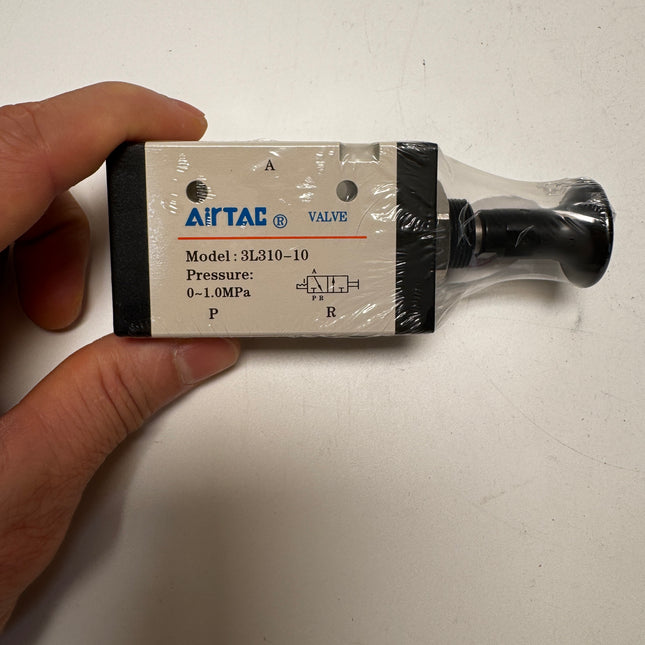 Airtac 3L310-10: Push Pull Valve. 3 Way - 3L31010