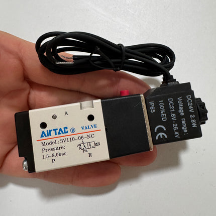 Airtac 3V110-06-NC: Solenoid valve(3/2 way) - 3V11006NCBIG-W