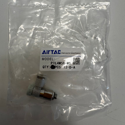 Airtac: Stainless Steel Push-Lock Type Flow Control Valve - PTL4M5B-MS