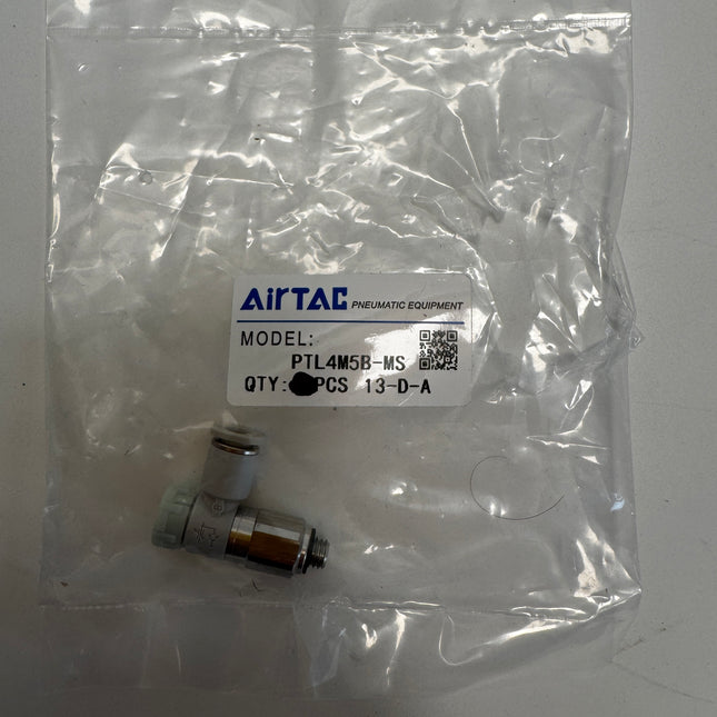 Airtac: Stainless Steel Push-Lock Type Flow Control Valve - PTL4M5B-MS