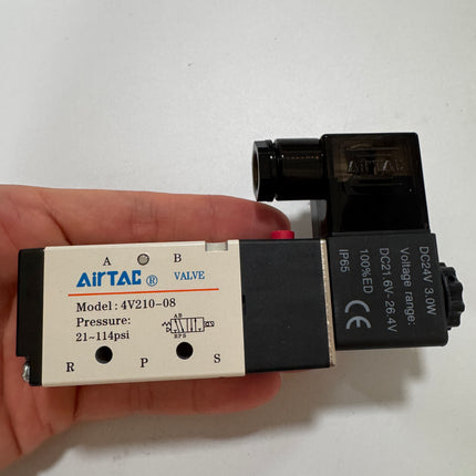 Airtac 4V210-08: Solenoid Air Valve - 4V21008BT
