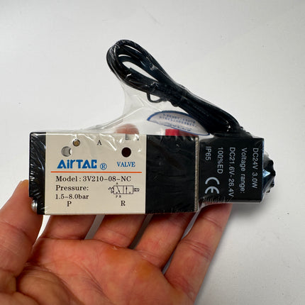 Airtac 3V210-08-NC: Solenoid valve(3/2 way) - 3V21008NCBIG