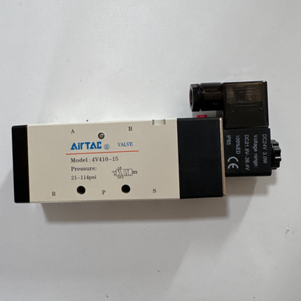 Airtac 4V410-15:  Solenoid Air Valve(5/2,5/3 way) - 4V41015BG-W