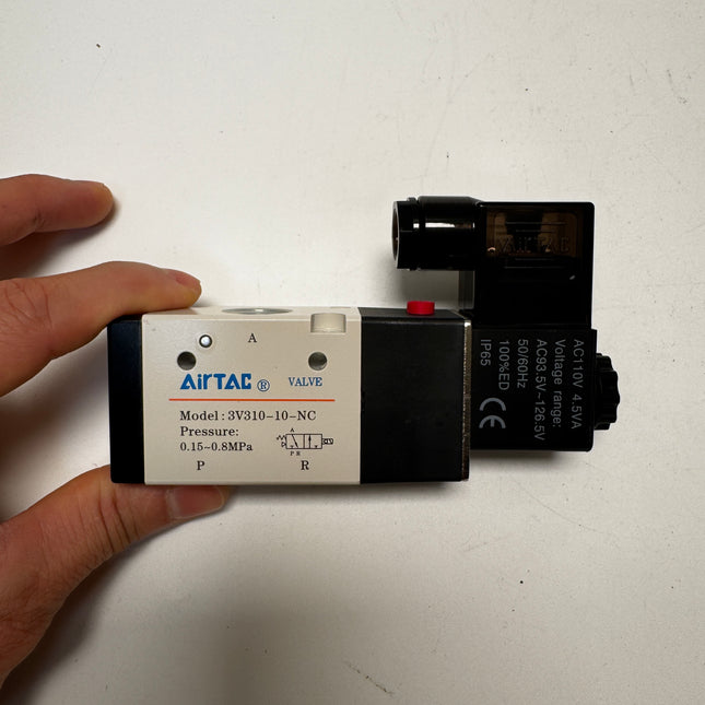 Airtac 3V310-10-NC: Solenoid valve(3/2 way) - 3V31010NCC-W