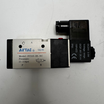 Airtac 3V310-08-NC : Solenoid valve(3/2 way) - 3V31008NCBT-W