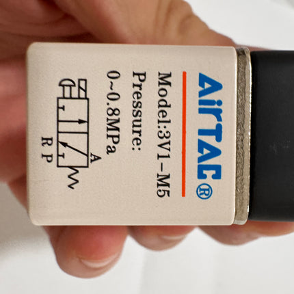 Airtac 3V1-M5: Solenoid valve(3/2 way) - 3V1M5B