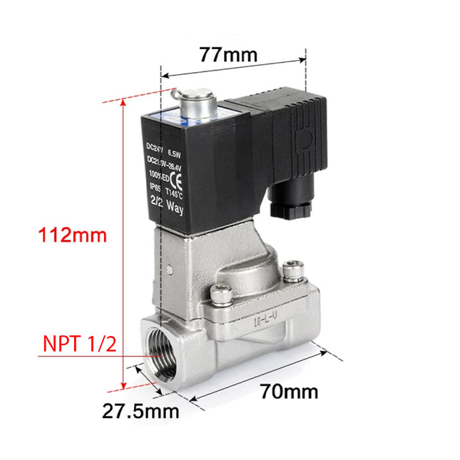 Airtac 2KS150-15: 2 Way Solenoid Valve - 2KS15015AT