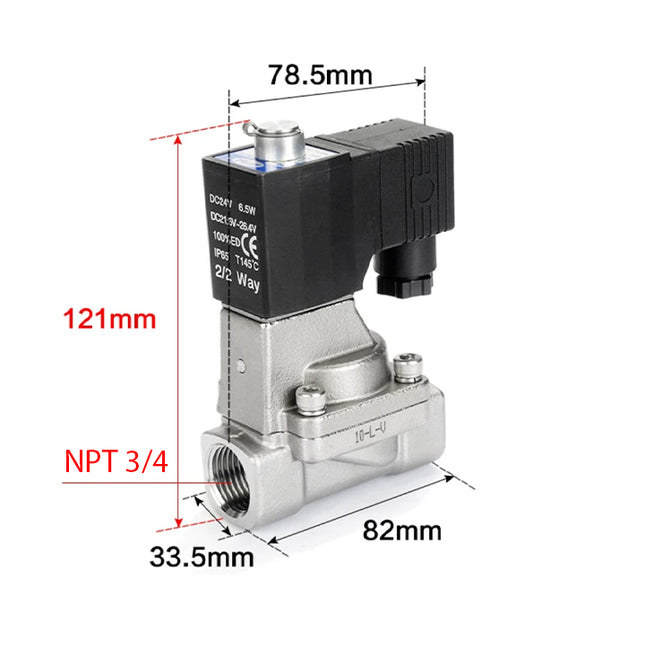 Airtac 2KS200-20: 2 Way Solenoid Valve - 2KS20020AT