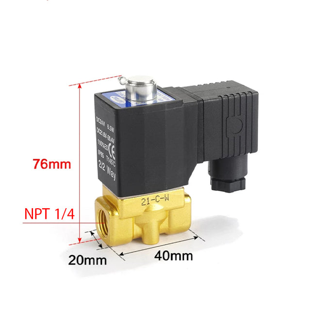 Airtac 2KW030-08: 2 Way Solenoid Valve - 2KW03008AT