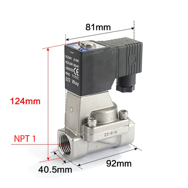 Airtac 2L250-25: 2 Way Solenoid Valve - 2L25025AT