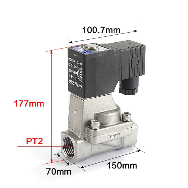 Airtac 2L500-50: 2 Way Solenoid Valve - 2L50050A