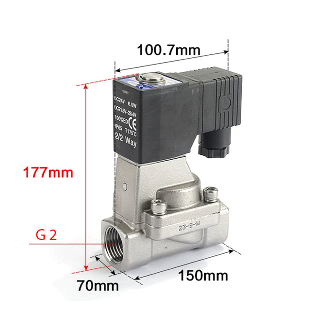 Airtac 2L500-50: 2 Way Solenoid Valve - 2L50050AG