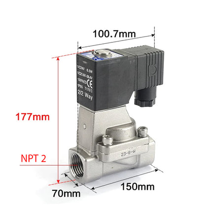 Airtac 2L500-50: 2 Way Solenoid Valve - 2L50050BT