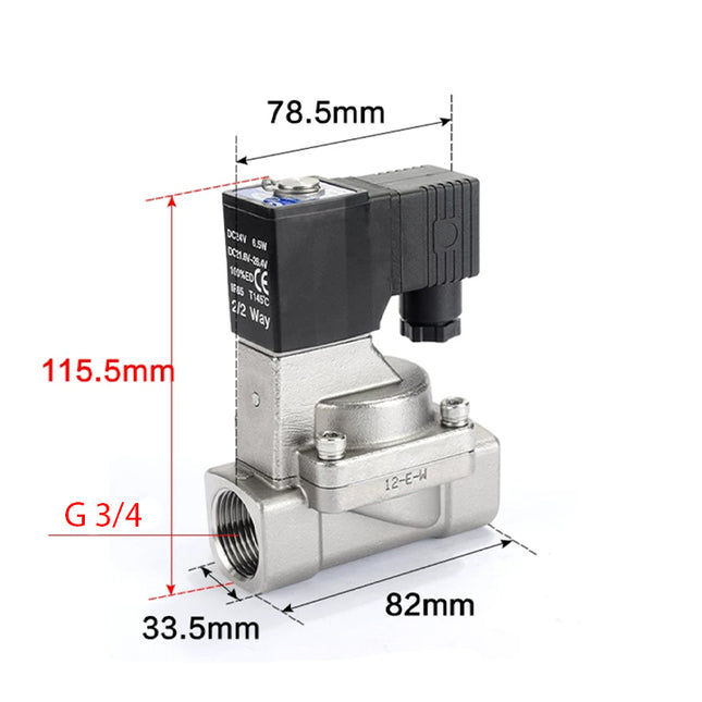 Airtac 2S200-20: 2 Way Solenoid Valve - 2S20020AG