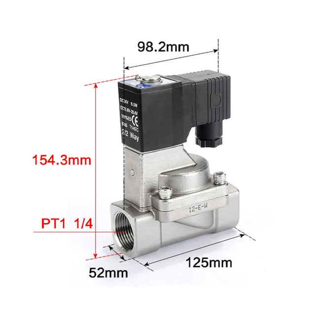 Airtac 2S320-32: 2 Way Solenoid Valve - 2S32032A