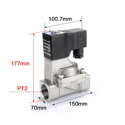 Airtac 2S500-50: 2 Way Solenoid Valve - 2S50050B
