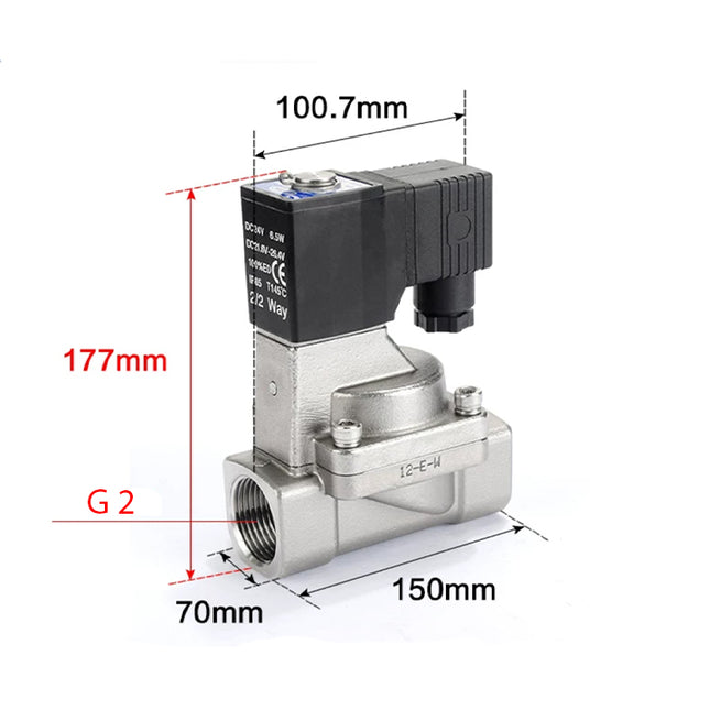 Airtac 2S500-50: 2 Way Solenoid Valve - 2S50050AG