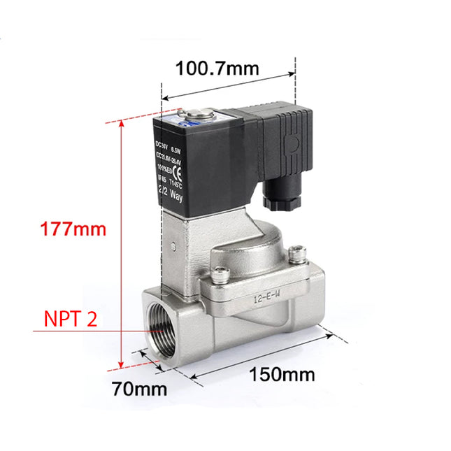 Airtac 2S500-50: 2 Way Solenoid Valve - 2S50050AT