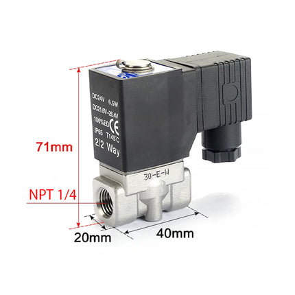Airtac 2ST030-08: 2 Way Solenoid Valve - 2ST03008AT