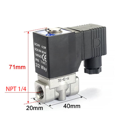 Airtac 2SX030-08: 2 Way Solenoid Valve - 2SX03008AT