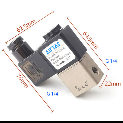 Airtac 2V025-08: 2 Way Solenoid Valve - 2V02508CG