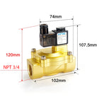 Airtac 2V250-20: 2 Way Solenoid Valve - 2V25020AT