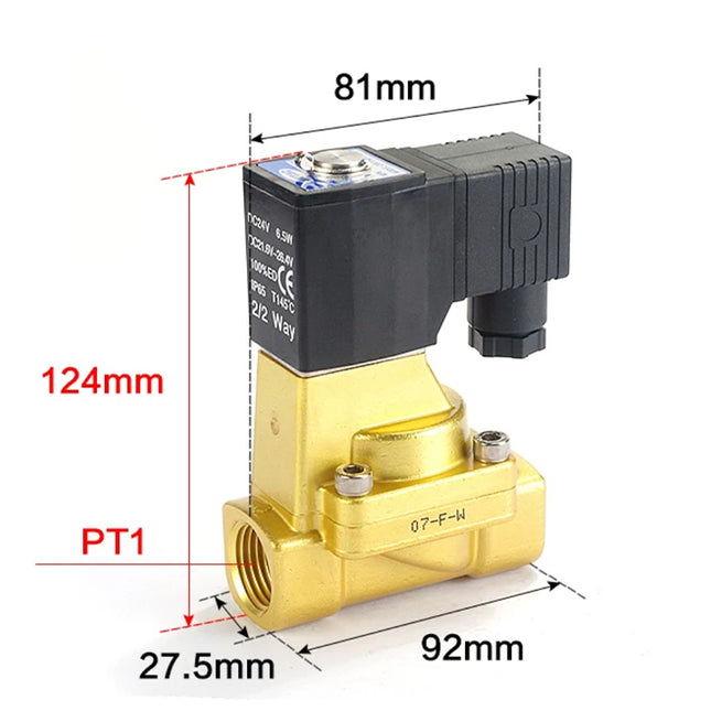 Airtac 2W250-25: 2 Way Solenoid Valve - 2W25025B