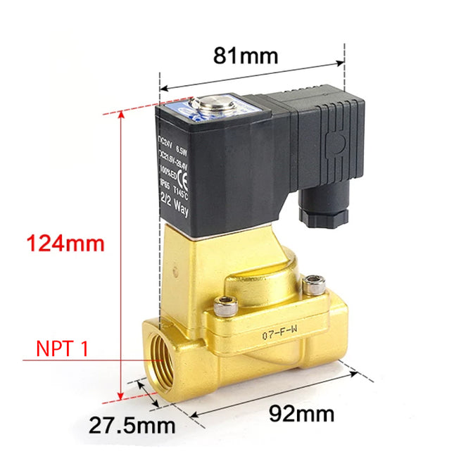 Airtac 2W250-25: 2 Way Solenoid Valve - 2W25025AT