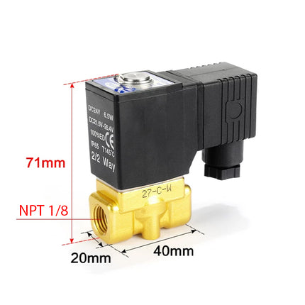 Airtac 2WT030-06: 2 Way Solenoid Valve - 2WT03006BT