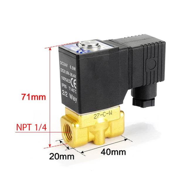 Airtac 2WT030-08: 2 Way Solenoid Valve - 2WT03008AT
