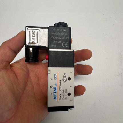 Airtac 4V210-08: Solenoid Air Valve - 4V21008FT-W