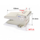 Airtac 3F210-06: Pneumatic Foot Pedal. 3 Way - 3F21006LT