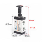 Airtac 3L110-06: Push Pull Valve. 3 Way - 3L21006G