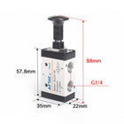 Airtac 3L210-08: Push Pull Valve. 3 Way - 3L21008G