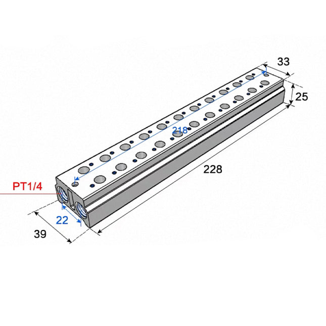 Airtac 3V100M: Air Valve Manifold - 3V100M11F