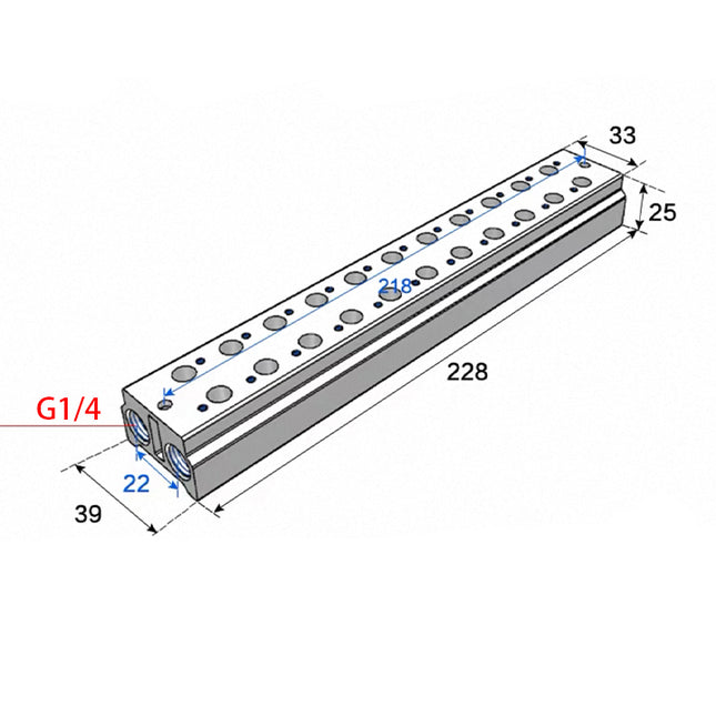 Airtac 3V100M: Air Valve Manifold - 3V100M11FG