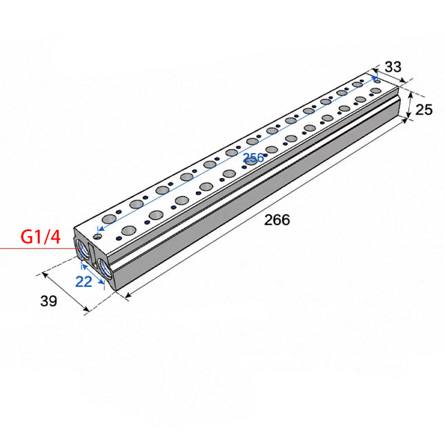 Airtac 3V100M: Air Valve Manifold - 3V100M13FG