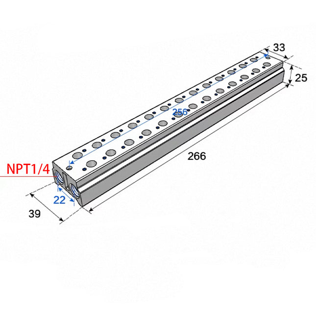 Airtac 3V100M: Air Valve Manifold - 3V100M13FT