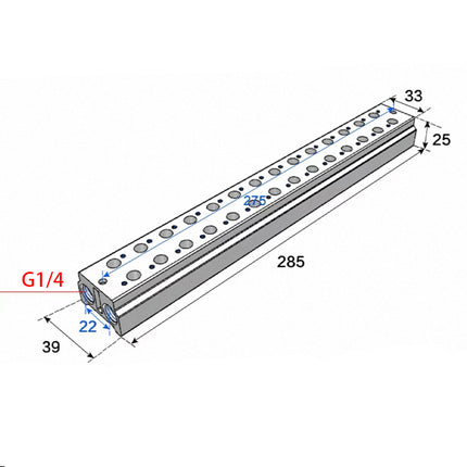 Airtac 3V100M: Air Valve Manifold - 3V100M14FG