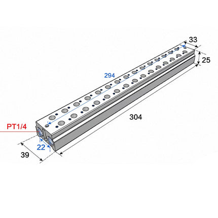 Airtac 3V100M: Air Valve Manifold - 3V100M15F