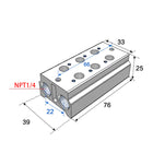 Airtac 3V100M: Air Valve Manifold - 3V100M1FT