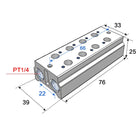 Airtac 3V100M: Air Valve Manifold - 3V100M4F
