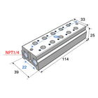 Airtac 3V100M: Air Valve Manifold - 3V100M5FT