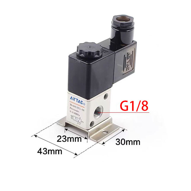 Airtac 3V1-06: Solenoid (3/2 way) +manifold - 3V106F1FG