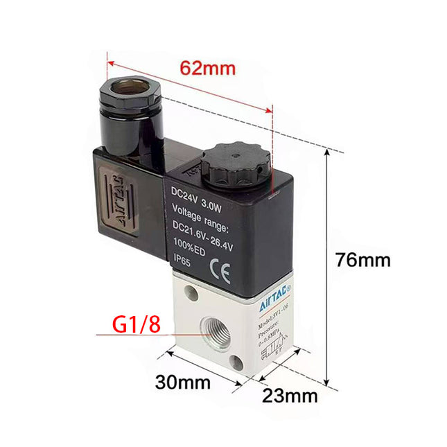 Airtac 3V1-06: Solenoid valve(3/2 way) - 3V106FG
