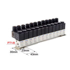 Airtac 3V1-06: Solenoid (3/2 way) +manifold - 3V106F12F