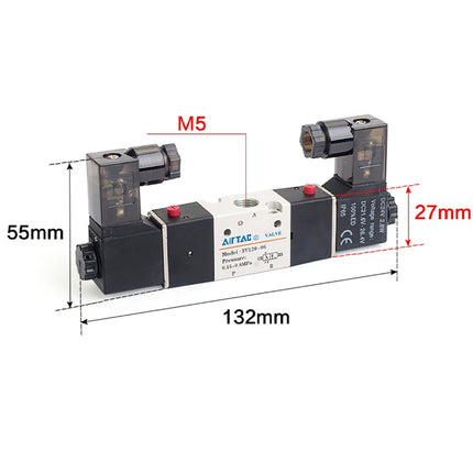 Airtac 3V120-M5: Solenoid valve(3/2 way) - 3V120M5A